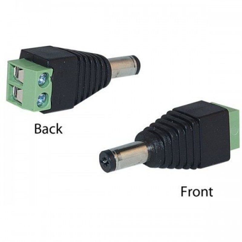 DC12V Male Power Supply Jack Connector 2.1 mm-PWRCON-M