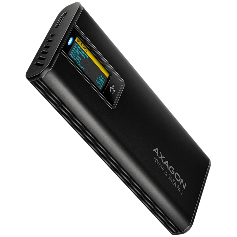 EEM2-SD2B USB-C 10Gbps-M.2 NVMe & SATA SSD DISPLAY box