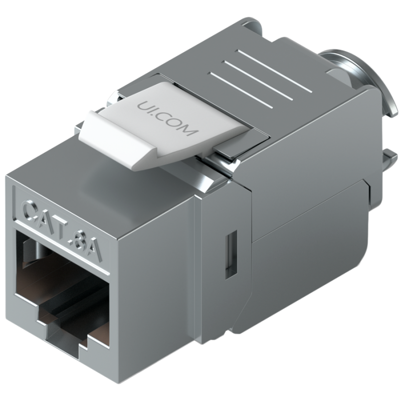 Ubiquiti UniFi UACC-Keystone-Jack-C6A Toolless keystone for terminating a Cat6A Ethernet jack without the use of a punch-down or crimping tool, (12) Keystone Jacks per pack