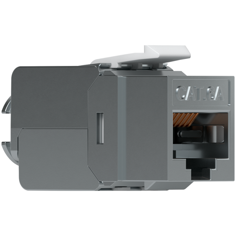 Ubiquiti UniFi UACC-Keystone-Jack-C6A Toolless keystone for terminating a Cat6A Ethernet jack without the use of a punch-down or crimping tool, (12) Keystone Jacks per pack