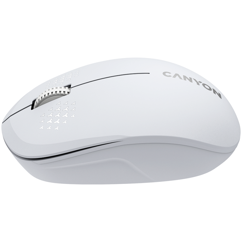 CANYON MW-04, Bluetooth Wireless optical mouse with 3 buttons, DPI 1200 , with1pc AA canyon turbo Alkaline battery,White, 103*61*38.5mm