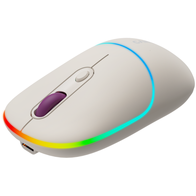 CANYON MW-22, 2 in 1 Wireless optical mouse with 4 buttons, DPI 800/1200/1600, 2 mode(BT/ 2.4GHz), 650mAh Li-poly battery, RGB backlight
