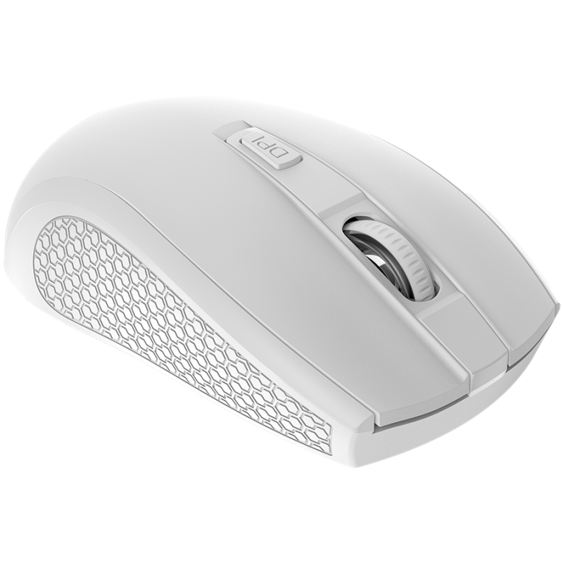 CANYON MW-7, 2.4Ghz wireless mouse, 6 buttons, DPI 800/1200/1600, with 1 AA battery ,size 110*60*37mm,58g,white, CNE-CMSW07W