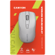 CANYON MW-7, 2.4Ghz wireless mouse, 6 buttons, DPI 800/1200/1600, with 1 AA battery ,size 110*60*37mm,58g,white, CNE-CMSW07W