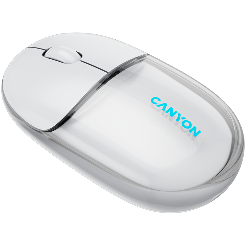 CANYON mouse OnClick 24 BT/ Wireless Transparent/White, CNS-CMSW24W