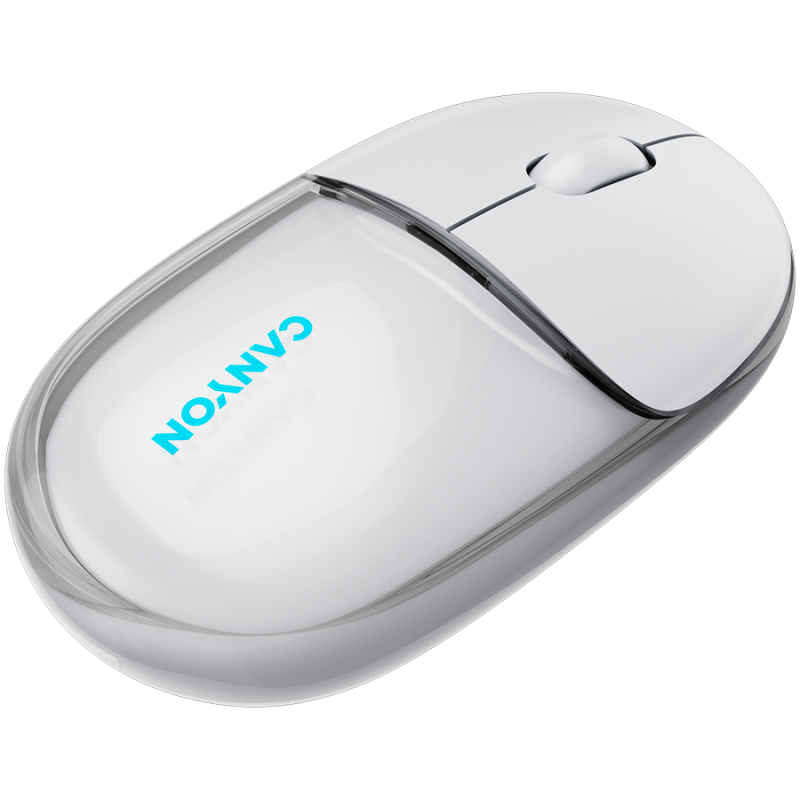 CANYON mouse OnClick 24 BT/ Wireless Transparent/White, CNS-CMSW24W