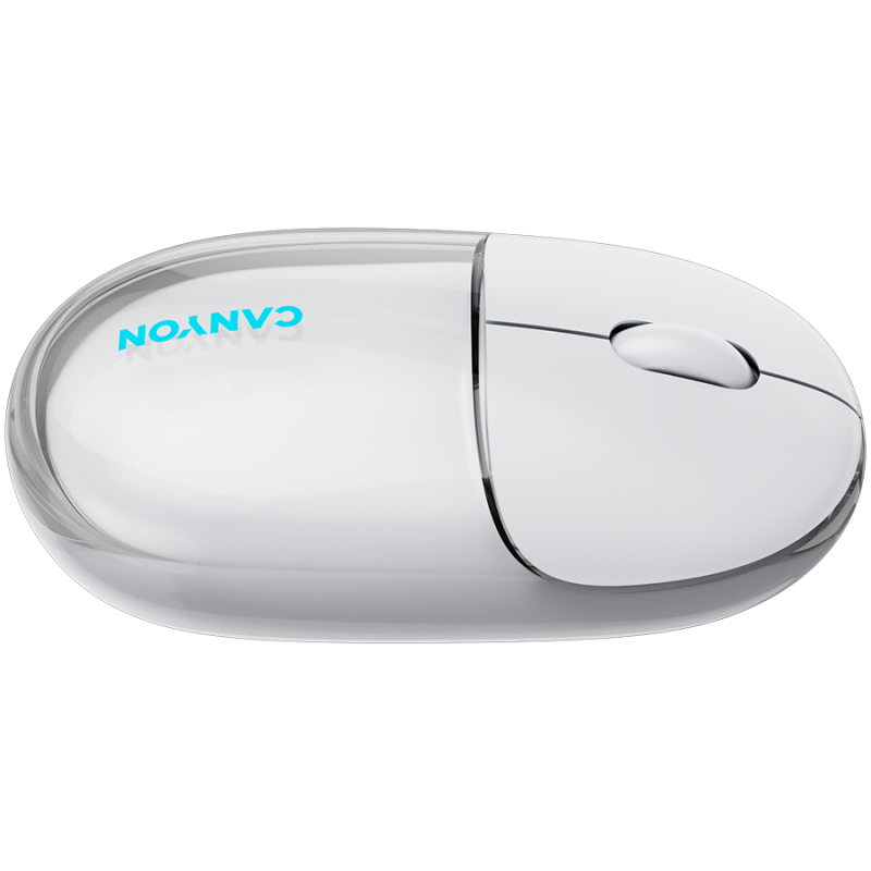 CANYON mouse OnClick 24 BT/ Wireless Transparent/White, CNS-CMSW24W