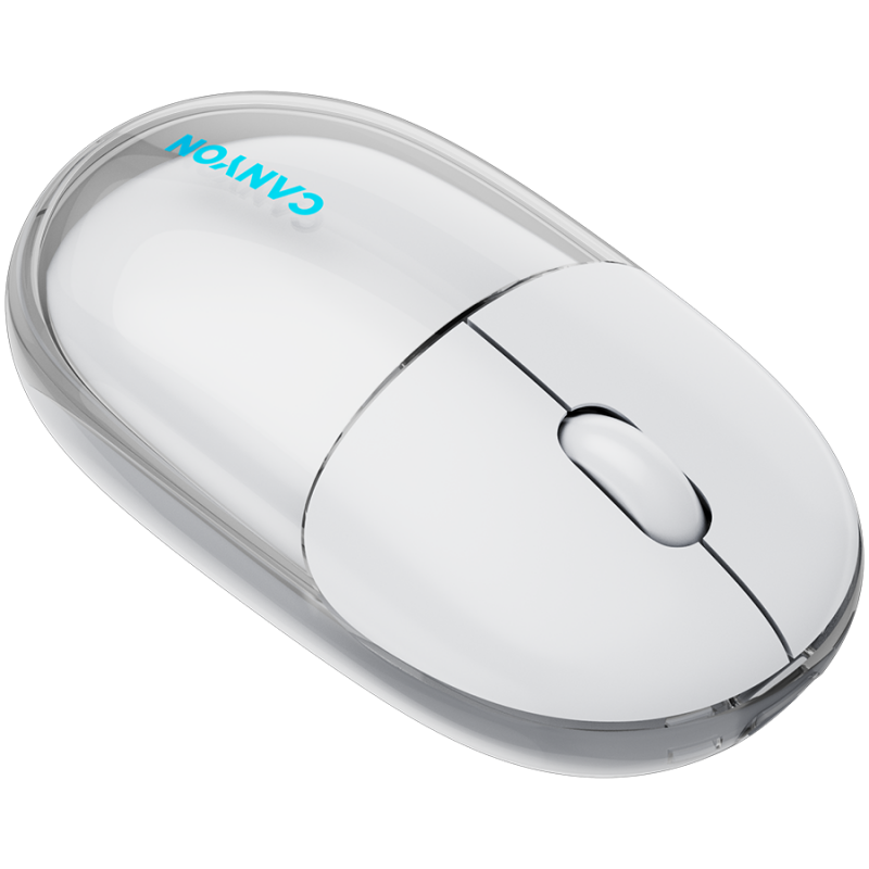CANYON mouse OnClick 24 BT/ Wireless Transparent/White, CNS-CMSW24W