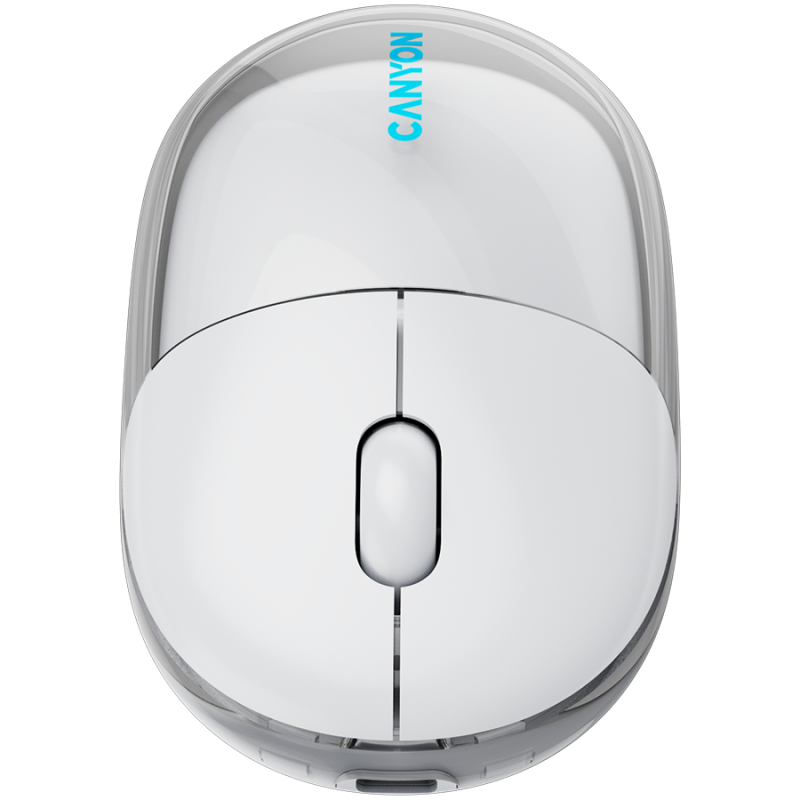 CANYON mouse OnClick 24 BT/ Wireless Transparent/White, CNS-CMSW24W