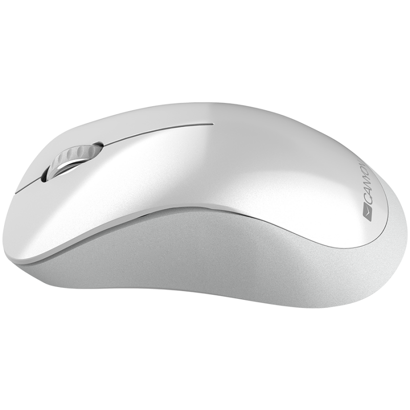 Canyon  2.4 GHz  Wireless mouse ,with 3 buttons, DPI 1200, Battery:AAA*2pcs  ,pearl white grey67*109*38mm 0.063kg-CNE-CMSW11PW