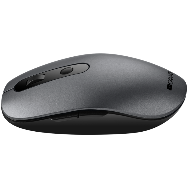 Canyon 2 in 1 Wireless optical mouse with 6 buttons, DPI 800/1000/1200/1500, 2 mode(BT/ 2.4GHz), Battery AA*1pcs, Grey, 65.4*112.25*32.3mm, 0.092kg-CNS-CMSW09DG