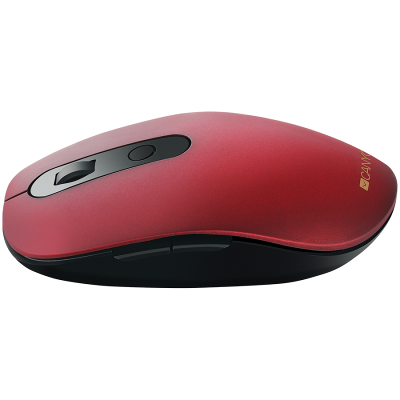 Canyon 2 in 1 Wireless optical mouse with 6 buttons, DPI 800/1000/1200/1500, 2 mode(BT/ 2.4GHz), Battery AA*1pcs, Red, silent switch for right/left keys, 65.4*112.25*32.3mm, 0.092kg-CNS-CMSW09R