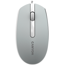 Canyon Wired  optical mouse with 3 buttons, DPI 1000, with 1.5M USB cable,Dark grey, 65*115*40mm, 0.1kg