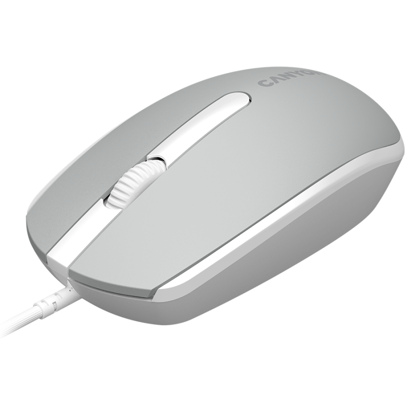 Canyon Wired  optical mouse with 3 buttons, DPI 1000, with 1.5M USB cable,Dark grey, 65*115*40mm, 0.1kg, CNE-CMS10DG