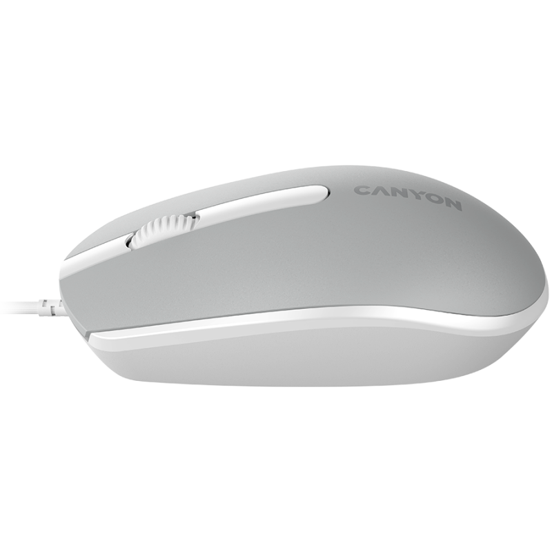 Canyon Wired  optical mouse with 3 buttons, DPI 1000, with 1.5M USB cable,Dark grey, 65*115*40mm, 0.1kg, CNE-CMS10DG