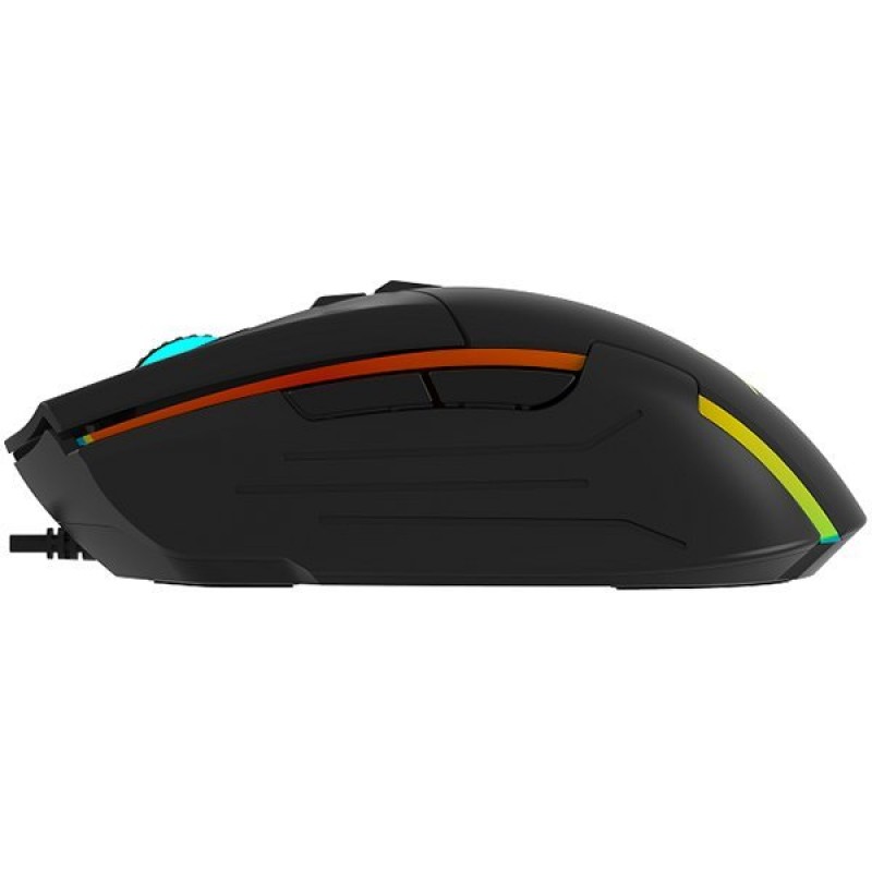 Input Devices - Mouse DELUX DLM-522BU 6400 dpi ,7butt,USB, Black-DLM-522BU