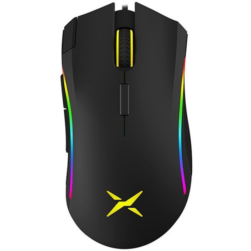 Input Devices - Mouse DELUX DLM-625BU 4000 dpi ,7butt,USB, Black-DLM-625BU