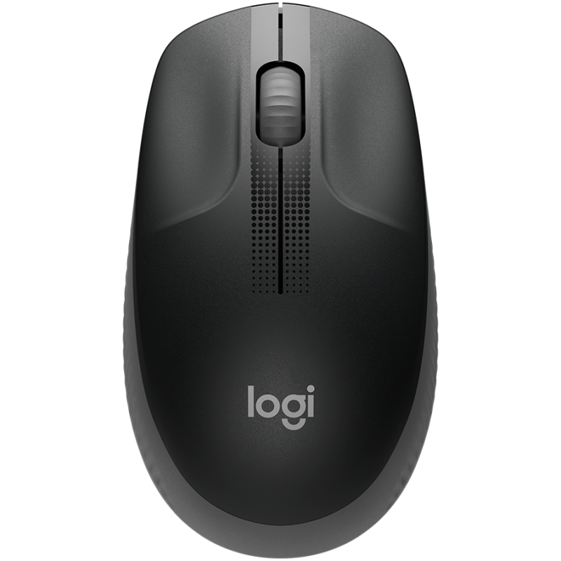 LOGITECH M190 Full-size wireless mouse - CHARCOAL - 2.4GHZ - EMEA - M190-910-005905