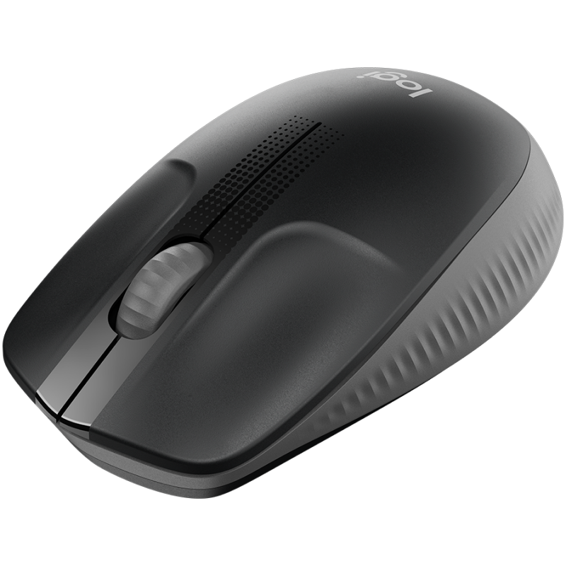 LOGITECH M190 Full-size wireless mouse - CHARCOAL - 2.4GHZ - EMEA - M190-910-005905
