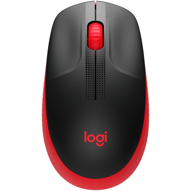 LOGITECH M190 Full-size wireless mouse - RED - 2.4GHZ - EMEA - M190-910-005908