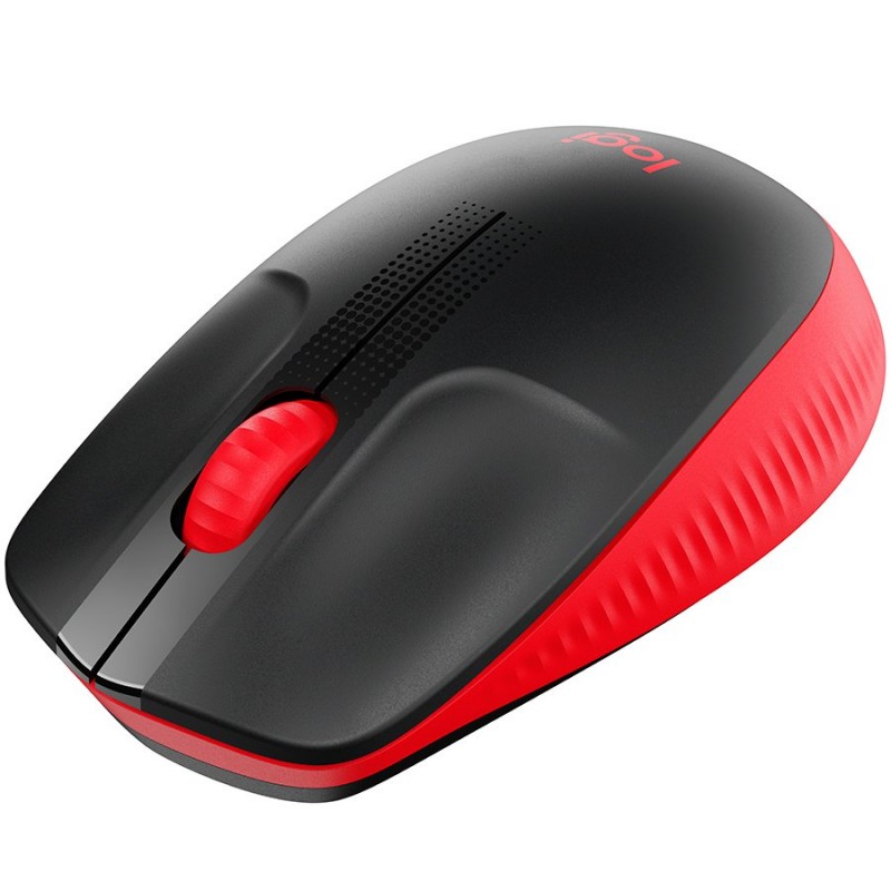 LOGITECH M190 Full-size wireless mouse - RED - 2.4GHZ - EMEA - M190-910-005908
