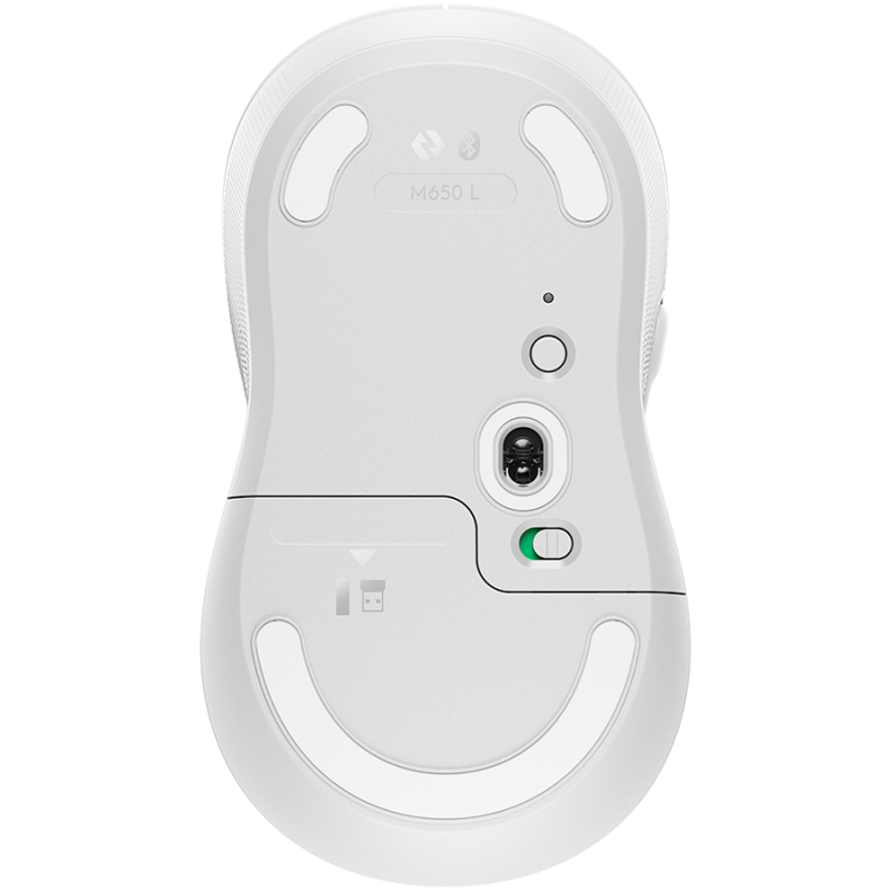LOGITECH Signature M650 L Wireless Mouse for Business - OFF-WHITE - BT - EMEA - M650 L B2B, 910-006349