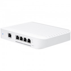 Layer 2 switch with (4) 10GbE RJ45 ports and (1) GbE, 802.3at PoE+ RJ45 input.The Switch Flex XG (USW Flex XG) is a fully managed, mult-gigabit, Layer 2 switch with (4) 10GbE RJ45 ports and (1) GbE PoE input. The USW Flex XG sports slim, compact ho