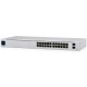 Ubiquiti USW-24-POE Gigabit Layer 2 switch with twenty-four Gigabit Ethernet ports including sixteen auto-sensing 802.3at PoE+ ports, and