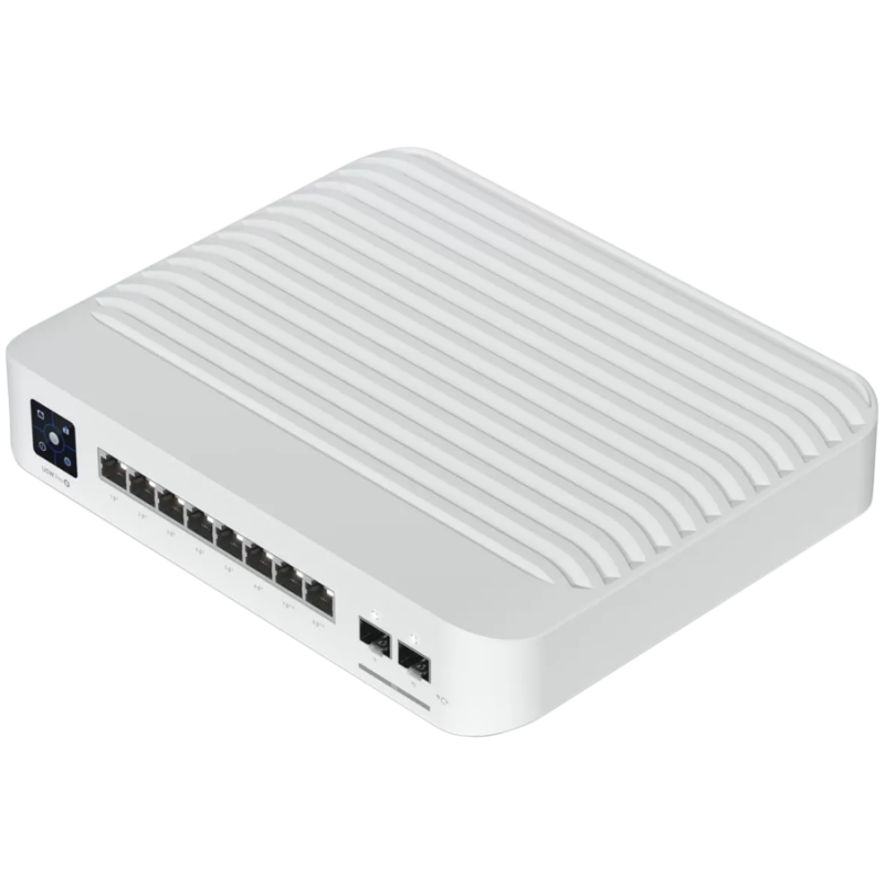 Ubiquiti USW-Pro-8-PoE-EU An 8-port, Layer 3 switch with PoE+ and PoE++ output., USW-PRO-8-POE-EU