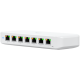 Ubiquiti USW-Ultra-210W-EU compact, Layer 2, 8-port GbE PoE switch with versatile mounting options, 7x GbE PoE+ output ports, GbE port with