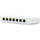 Ubiquiti USW-Ultra-60W Layer 2, 8-port GbE PoE switch: 7x GbE PoE+ output ports, GbE port with optional PoE++ input, USW-ULTRA-60W-EU