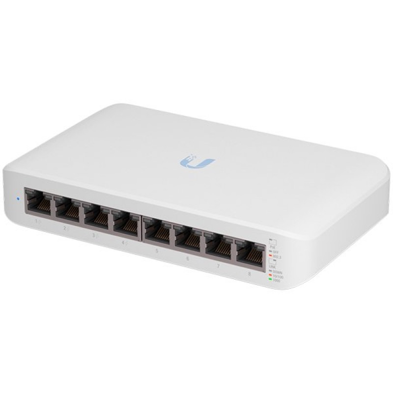 UniFi Low-cost Desktop 8Port Gigabit Switch with POE, USW-LITE-8-POE-EU
