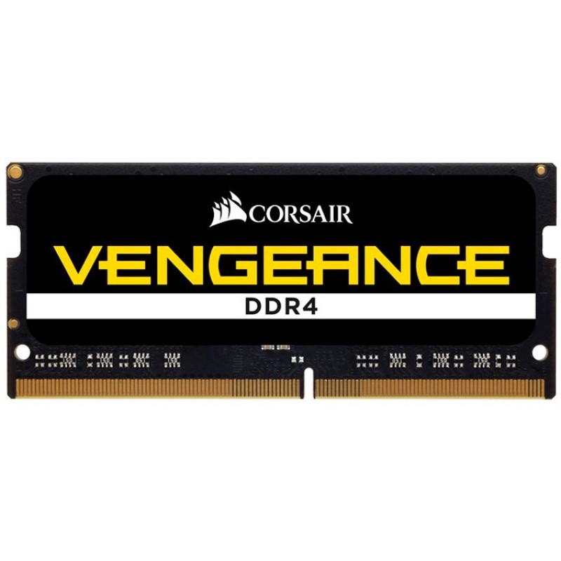 Corsair DDR4, 2666MHz 16GB 1x260 SODIMM, Unbuffered,18-19-19-39, Black PCB, 1.2V, Intel 6th Generation Intel Core i5 and i7 Processor supports-CMSX16GX4M1A2666C18