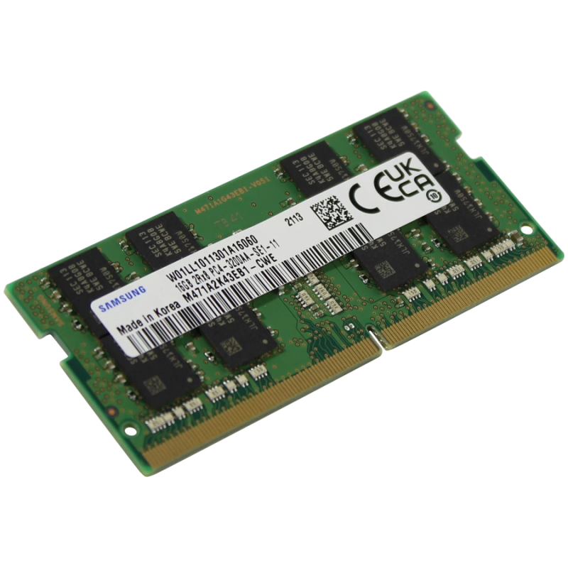Samsung DDR4 SODIMM 16GB 2Rx8 3200, M471A2K43EB1-CWE