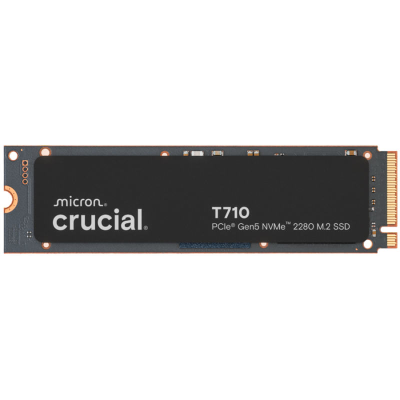 CRUCIAL T710 1TB PCIe Gen5 NVMe M.2 2280 SSD up to 14900 MB/s read and 13700 MB/s write