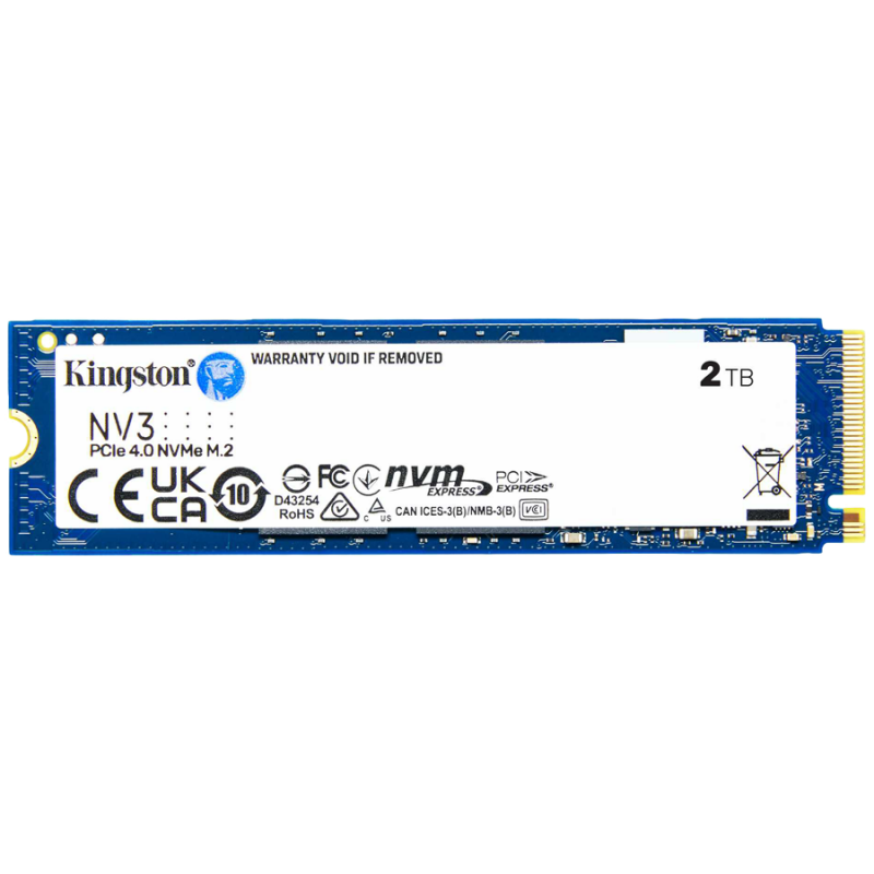 Kingston SSD 2TB NV3 M.2 2280 PCIe 4.0 NVMe SSD , EAN: 740617344783, SNV3S/2000G