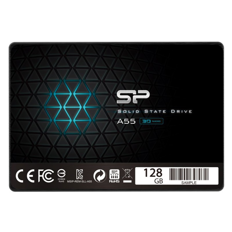 SILICON POWER Ace A55 128GB SSD, 2.5 7mm, SATA 6Gb/s, Read/Write: 560 / 530 MB/s, SP128GBSS3A55S25