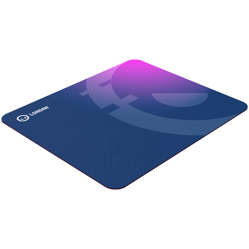 Lorgar Main 135, Gaming mouse pad, High-speed surface, Purple anti-slip rubber base, size: 500mm x 420mm x 3mm, weight 0.41kg, LRG-GMP135