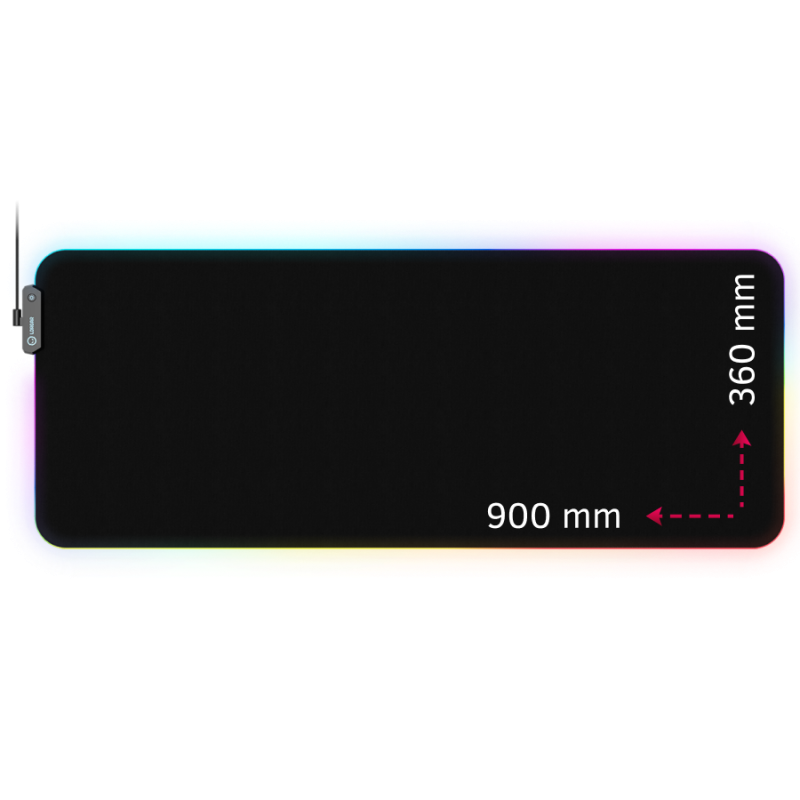Lorgar Steller 919, Gaming mouse pad, High-speed surface, anti-slip rubber base, RGB backlight, USB connection, Lorgar WP Gameware