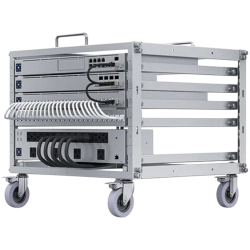UniFi open frame 6U mobile rack, tool less