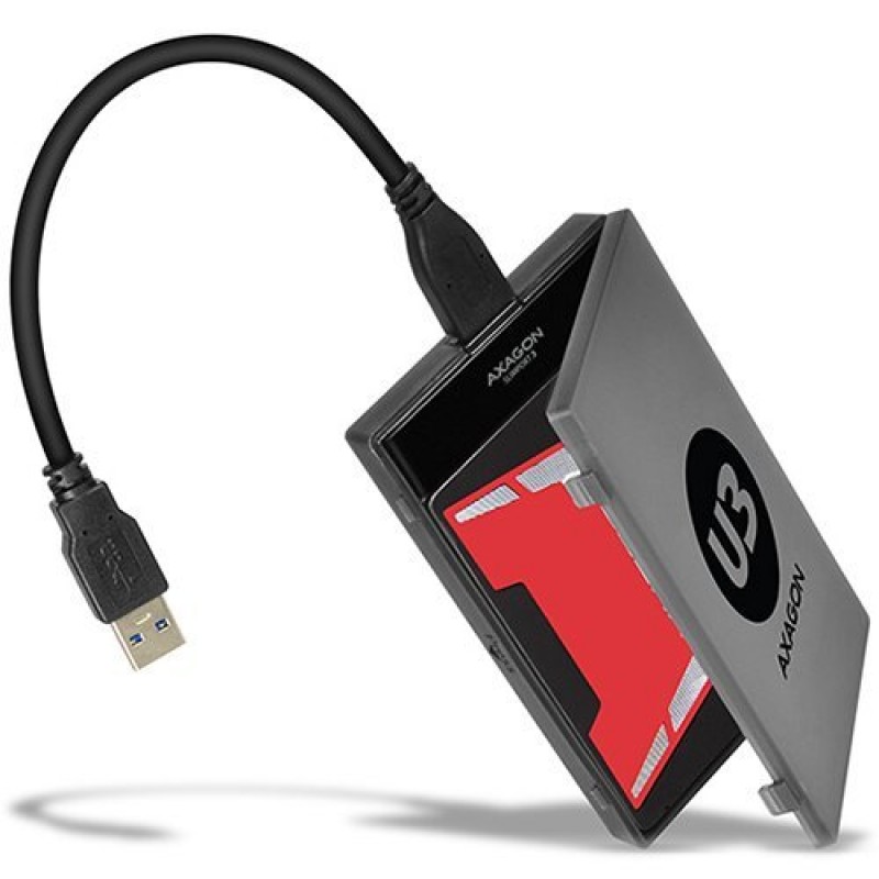 AXAGON ADSA-1S6 USB3.0 - SATA 6G UASP HDD External Adapter Incl. Case-ADSA-1S6