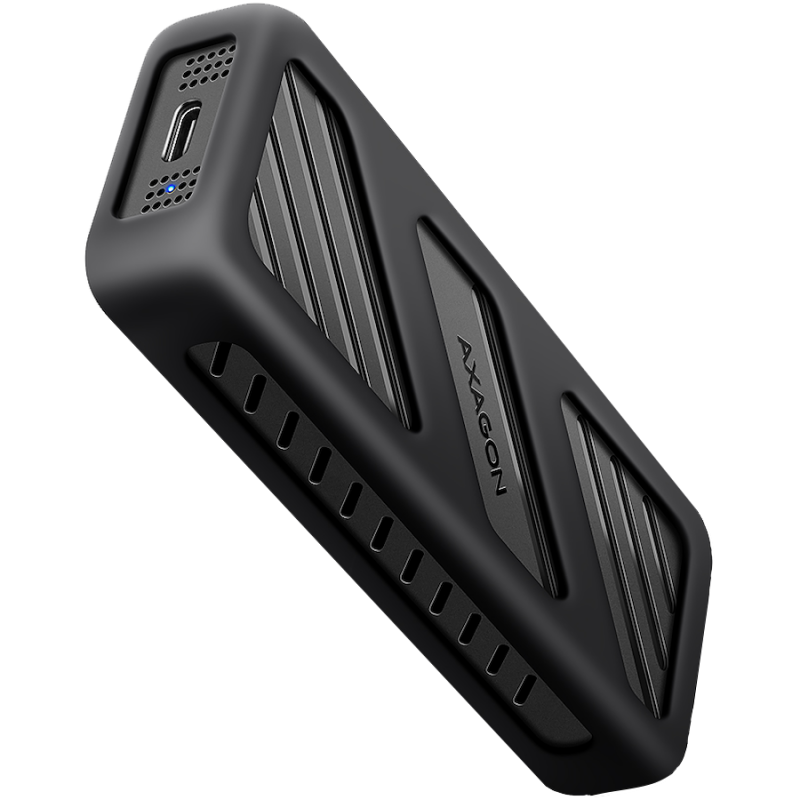 AXAGON EEM2-20G USB-C 3.2 Gen 2x2 20Gbps - M.2 NVMe SSD ARMORED 30-80mm ALU box, EEM2-20G