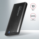 AXAGON EEM2-SBC, M.2 SATA screwless RAW box, black, SuperSpeed USB-C 10 Gbps, EEM2-SBC