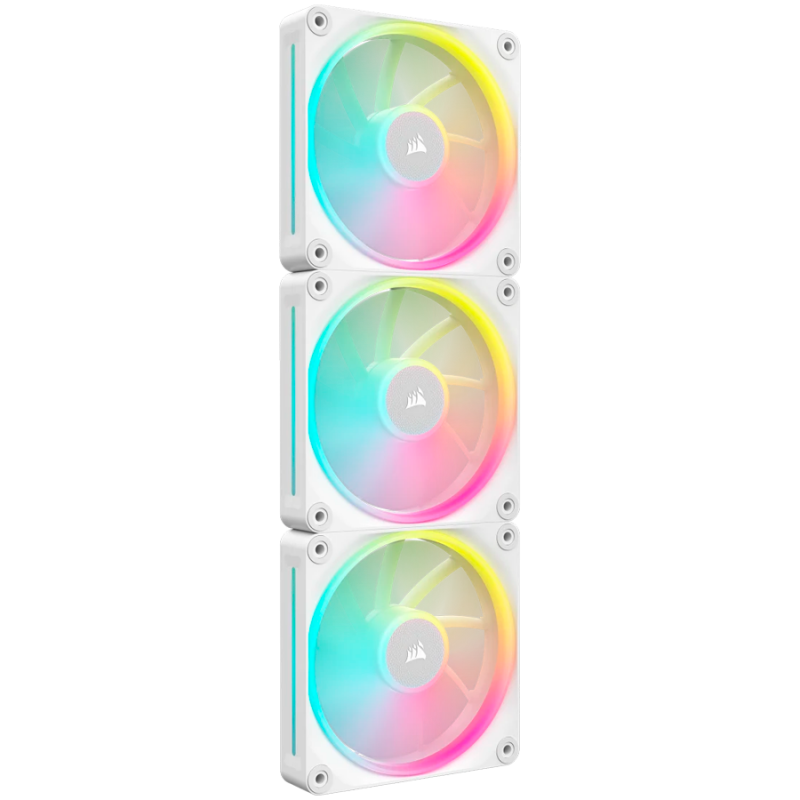 CORSAIR LX RGB Series, iCUE LINK LX120 RGB White, 120mm RGB Fan, Triple Fan Kit