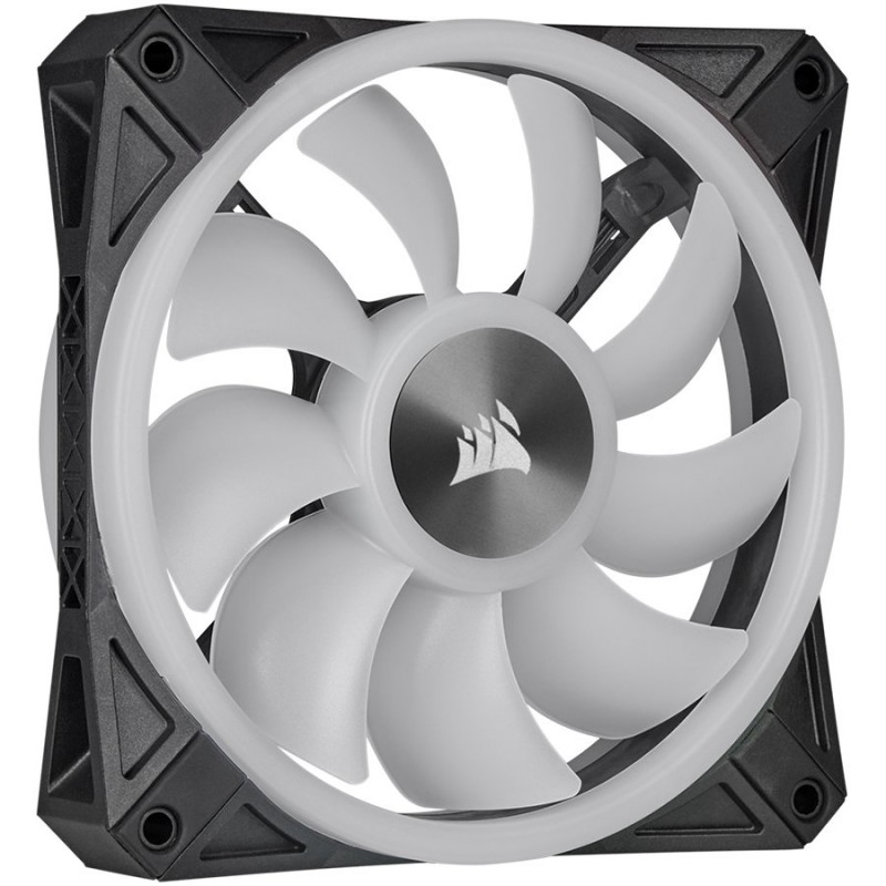 Corsair iCUE QL120 RGB 120mm PWM Triple Fan with Lighting Node CORE, CO-9050098-WW