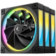 DeepCool FL12R 3IN1, 3x120mm ARGB Reverse Fans, Daisy Chain, 8-pin Cable, PWM, Fluid Dynamic Bearing, PBT, 3 pack, ARGB Halo, R-FL12R-BKAPN3-G, 3Y