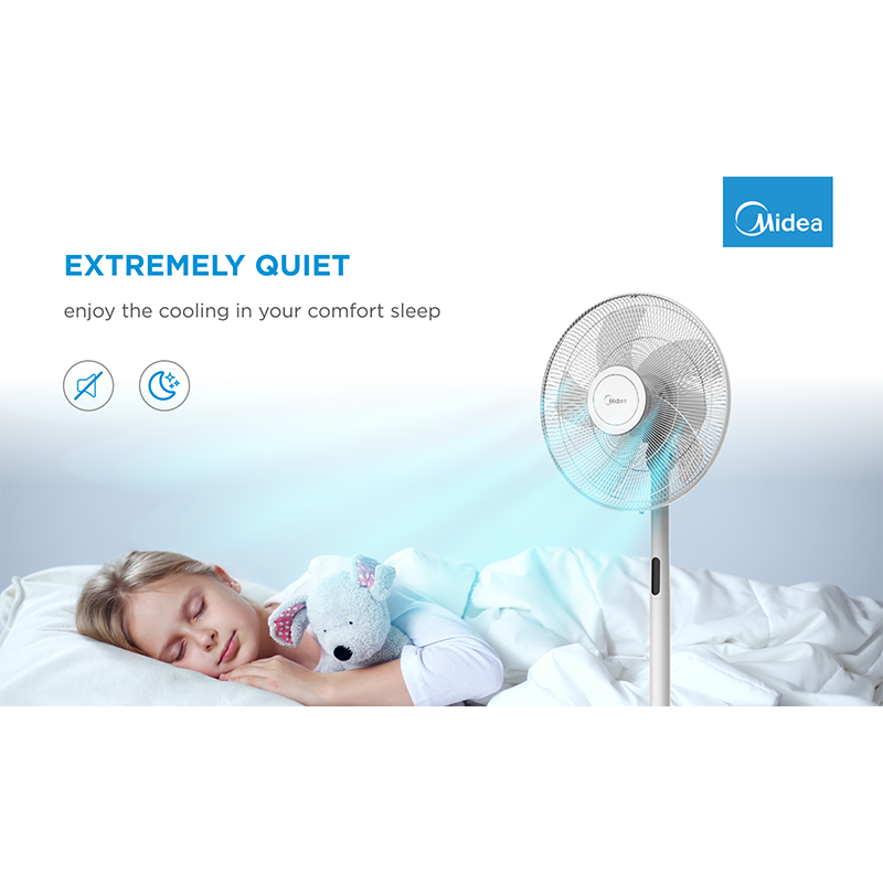 Stand fan, 48W, 40cm, 8 Speeds, 8H timer, LED display, electric control with remote, 3-in-1: Stand/Table/Table+Stand, control panel on