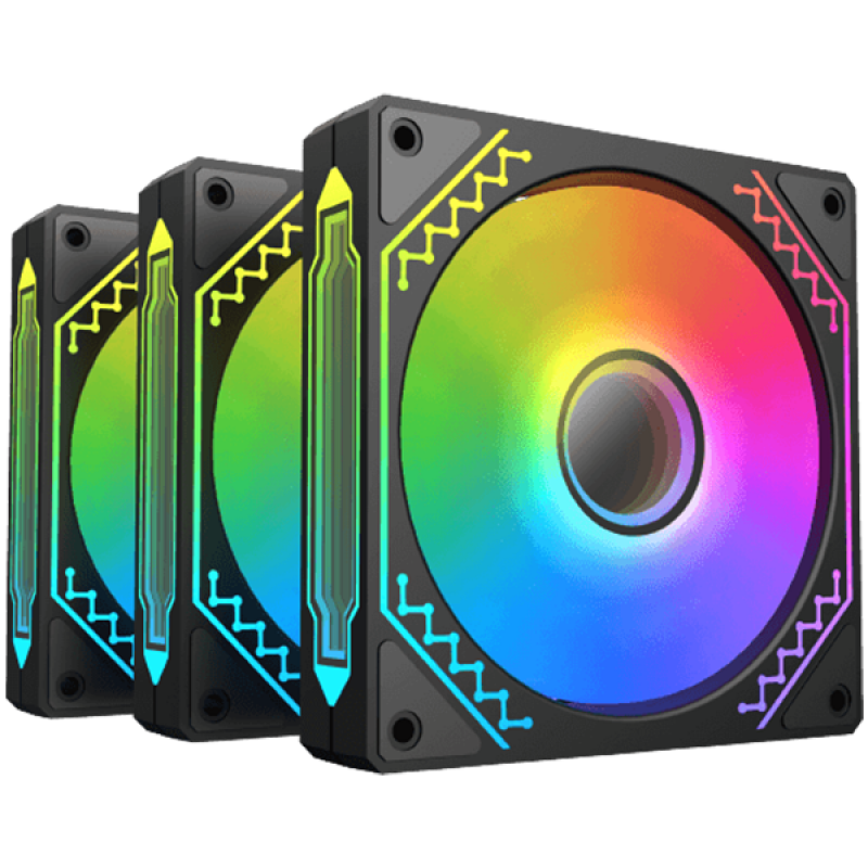 Starz Pro (3PCS M20A Fans, ARGB MB SYBC Control Box & Remote Controller, Color Box), STARZ_PRO