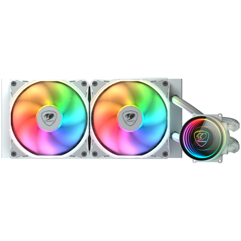 COUGAR AIO Liquid Cooling Poseidon Elite ARGB 240 White, CGR-PSDELRGB-W-240