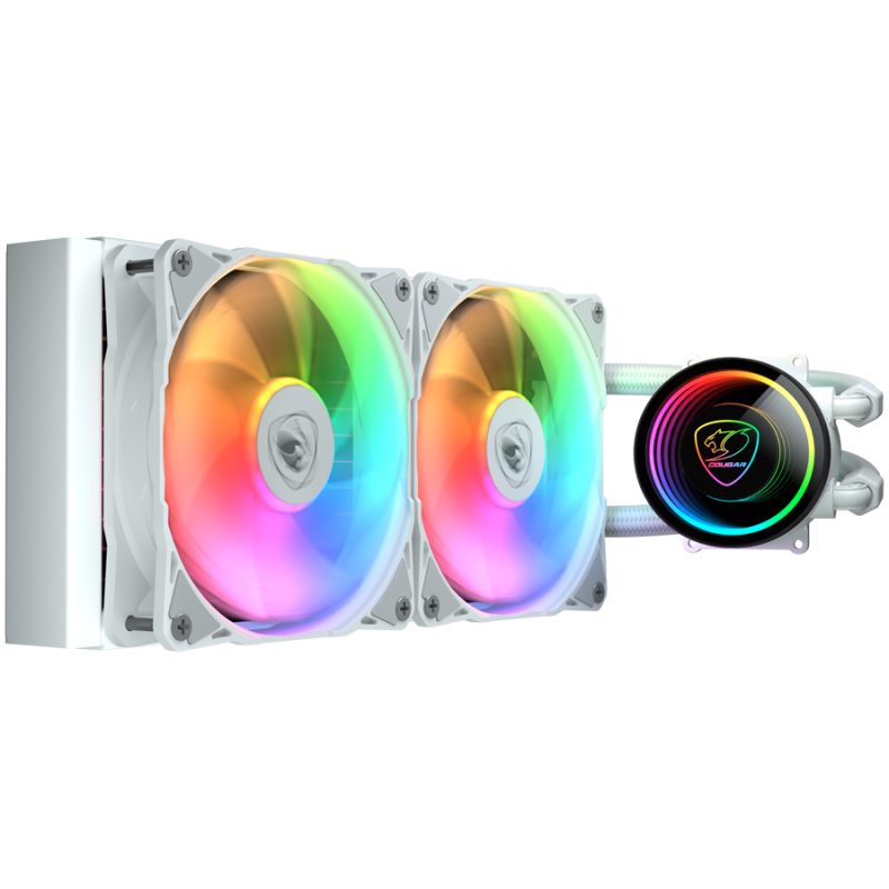 COUGAR AIO Liquid Cooling Poseidon Elite ARGB 240 White, CGR-PSDELRGB-W-240